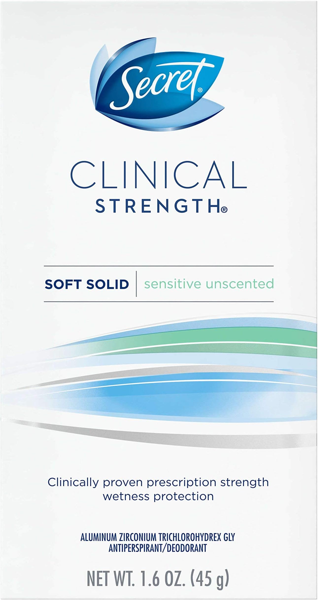 Clinical Strength Soft Solid Sensitive Unscented Deodorant, 1.6 oz