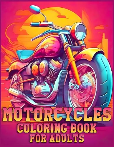 Motorcycles coloring book for adults: Embark on a thrilling journey with our Book. Unleash creativity and add a personal touch to vintage classics, choppers, and more.