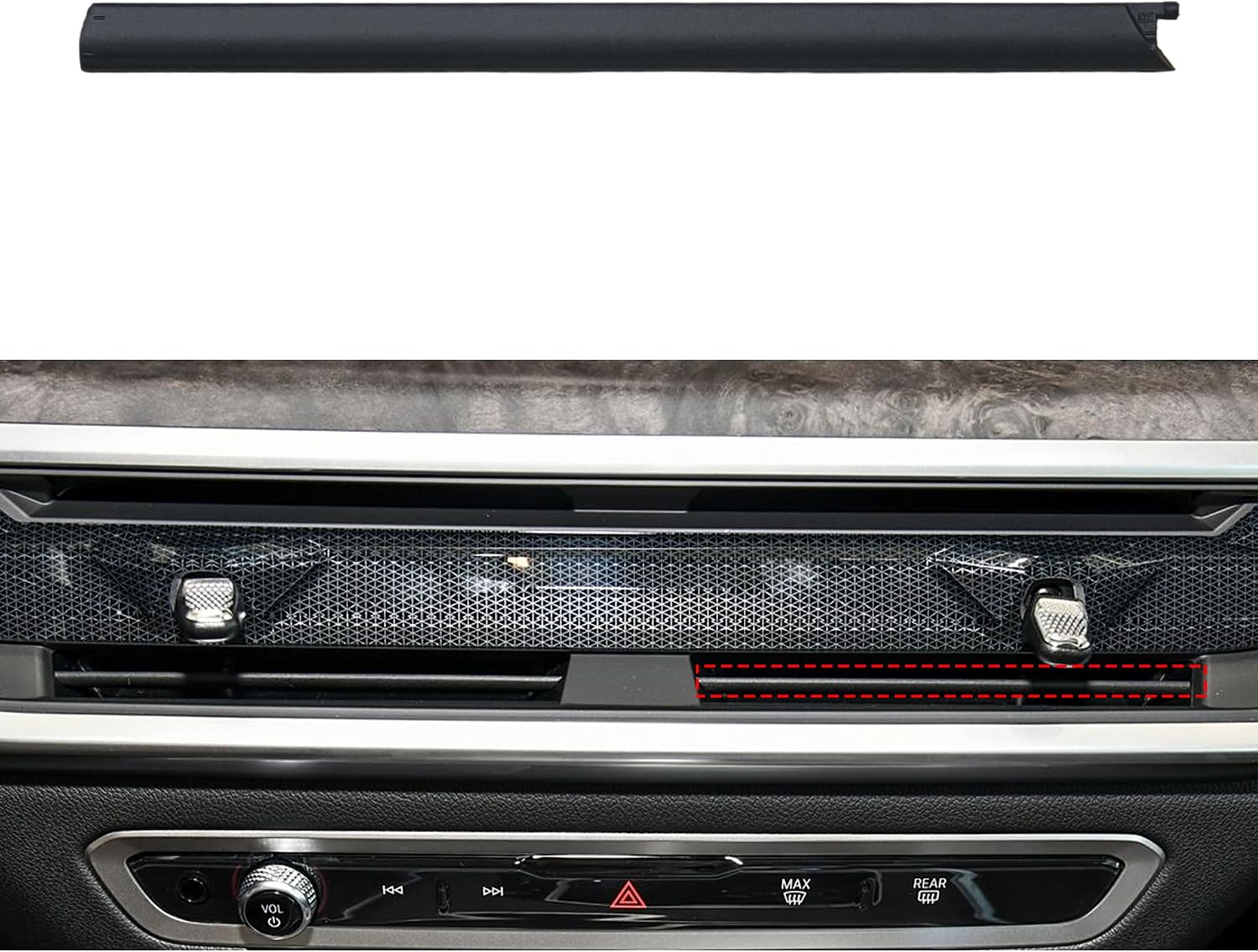 Car AC Vent Outlet Blade for BMW X5 X6 X7 2023 2024 2025,Front Center AC Air Conditioning Vent Outlet Blade Replacement for BMW G05 G06 G07 (Right)