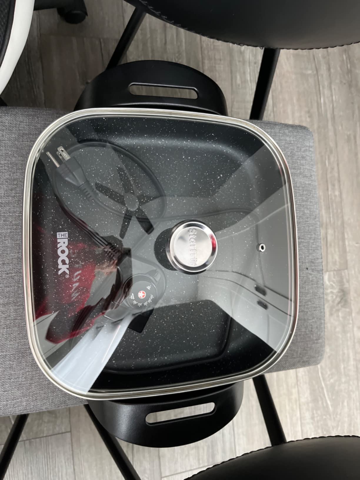 Starfrit The Rock Poêle électrique 30,5 x 30,5 cm Surface de