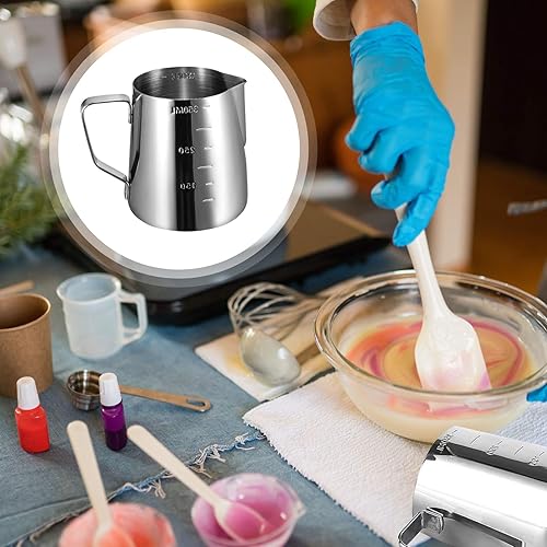 Miniatura 6 de Olla para derretir cera, latas de velas de acero inoxidable para hacer velas, recipientes de cera derretida, calentadores de cera de metal, café,