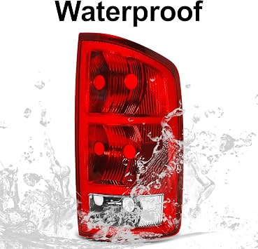 Tail Lights Fit For 2002-2006 Dodge Ram 1500/2500 / 3500 2002 2003 2004 2005 2006 Rear Brake Stop Tail Lamps Taillights Driver and Passenger Side
