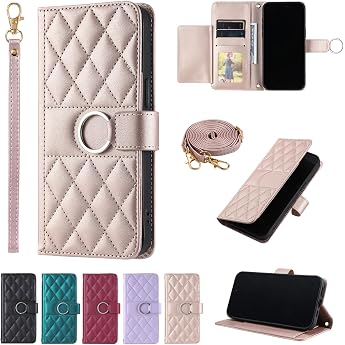 AQUOS R9 Case Folio-type Aquos R9 Wallet-type Case Premium PU Leather Stylish AQUOS R9 SH-51E/SH-M28 Case Folio-type Strong Multi-Card Storage Wrist Strap and Crossbody Strap Dual-use Aquos R9