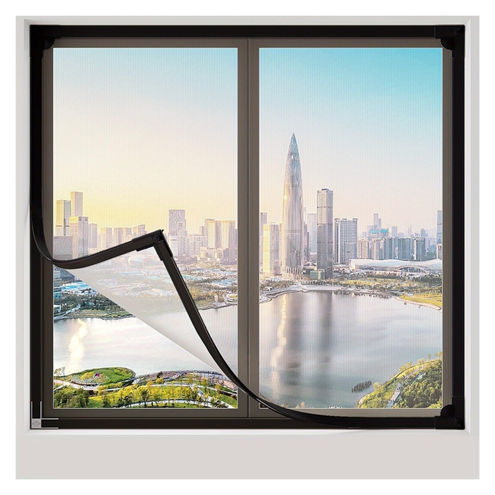 Moustiquaire porte fenetre magnetique 90X110cm rideau anti insecte