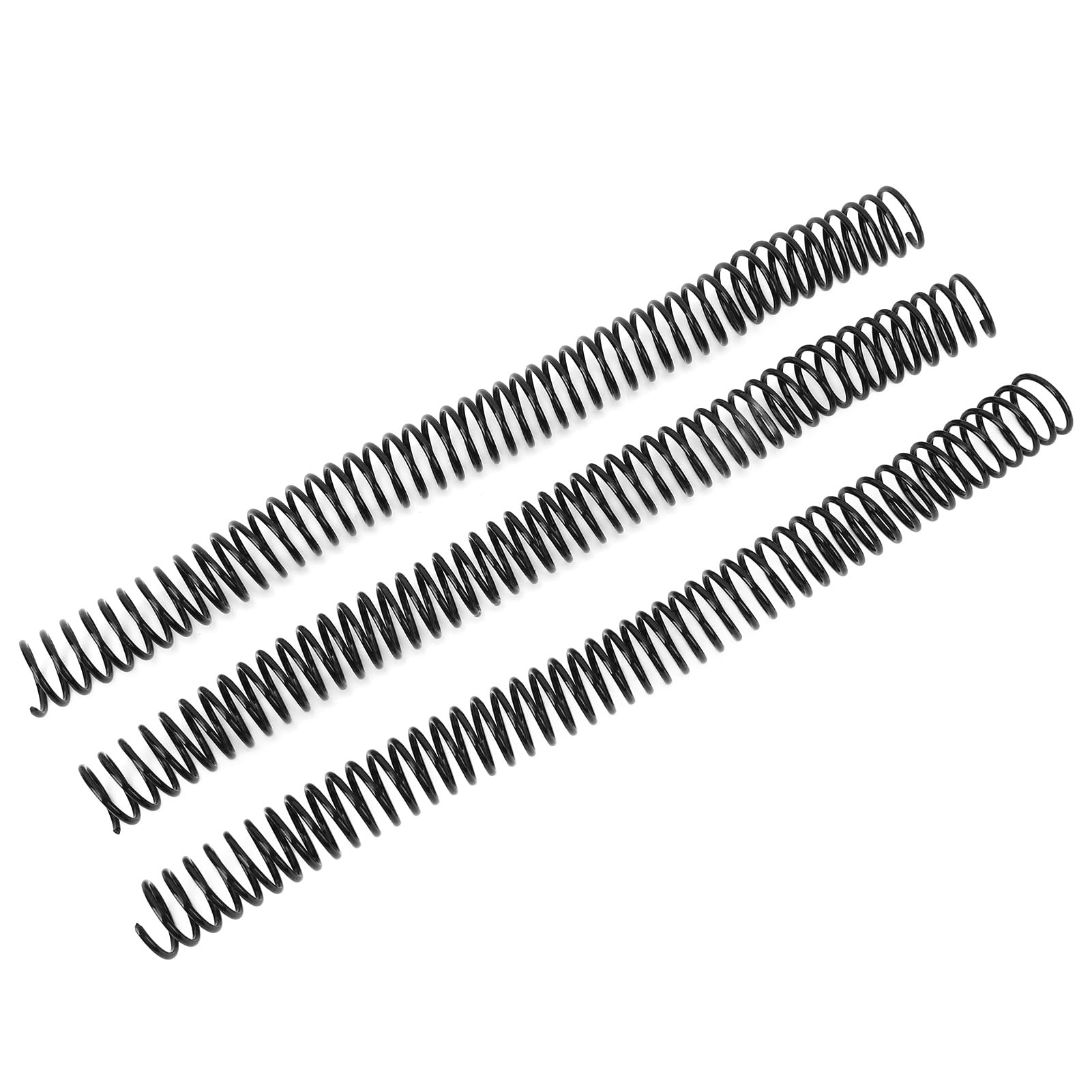 Bobine di rilegatura a spirale in plastica nera Diametro 19 mm Passo 4:1 48 anelli Capacità 170 fogli per formato Lettera 8,5 x 11 pollici e documenti A4 Confezione da 50 dorsi di (Nera)