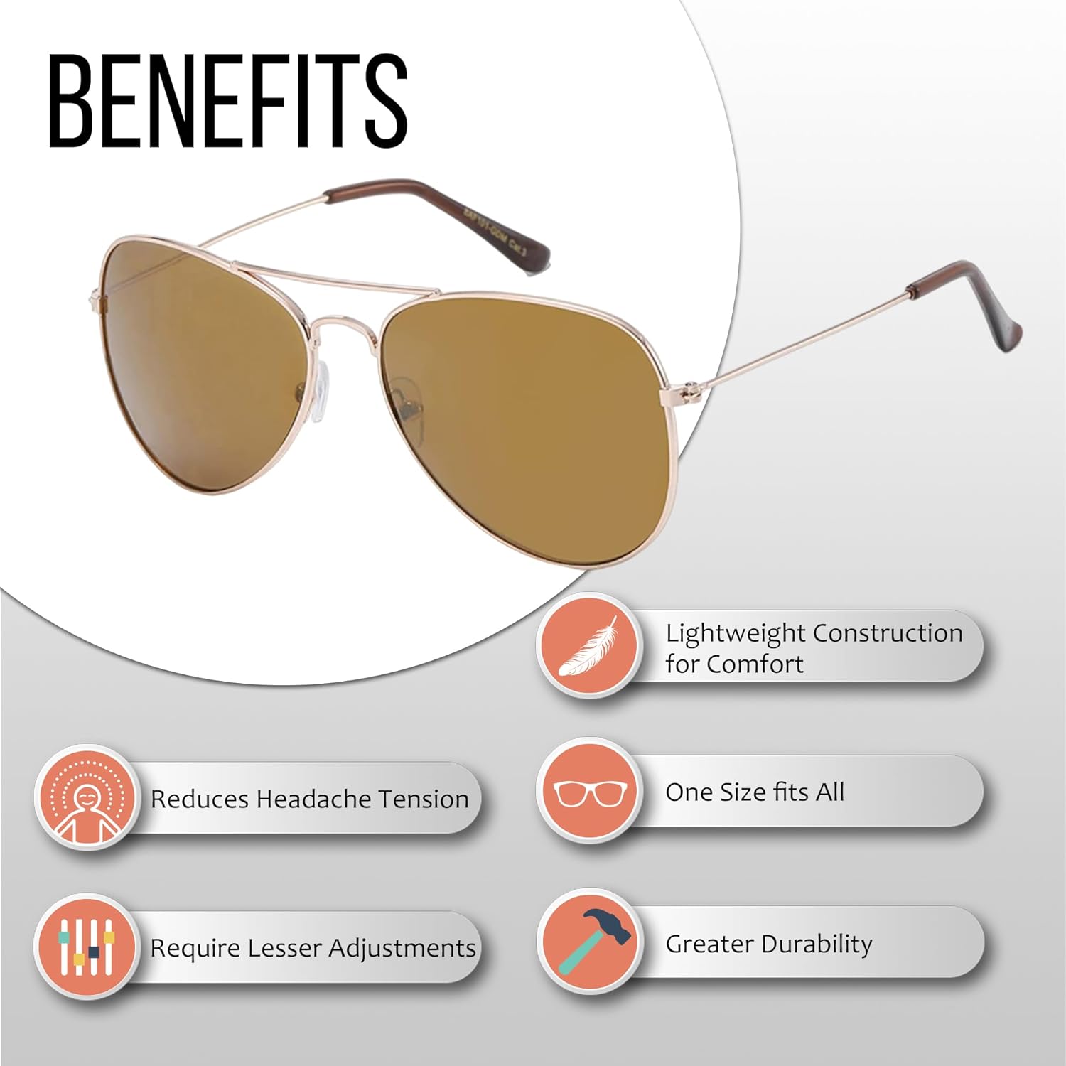 Aviator Sunglasses for Men & Women - 100% UV Protection Classic Pilot Aviator for Mens - Sunglasses Pack of 4 - Image 2