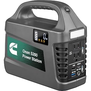 Cummins 194Wh 300 Peak Watt Portable Power Station Solar Generator Modified Sine Wave AC Outlet Backup Lithium Battery