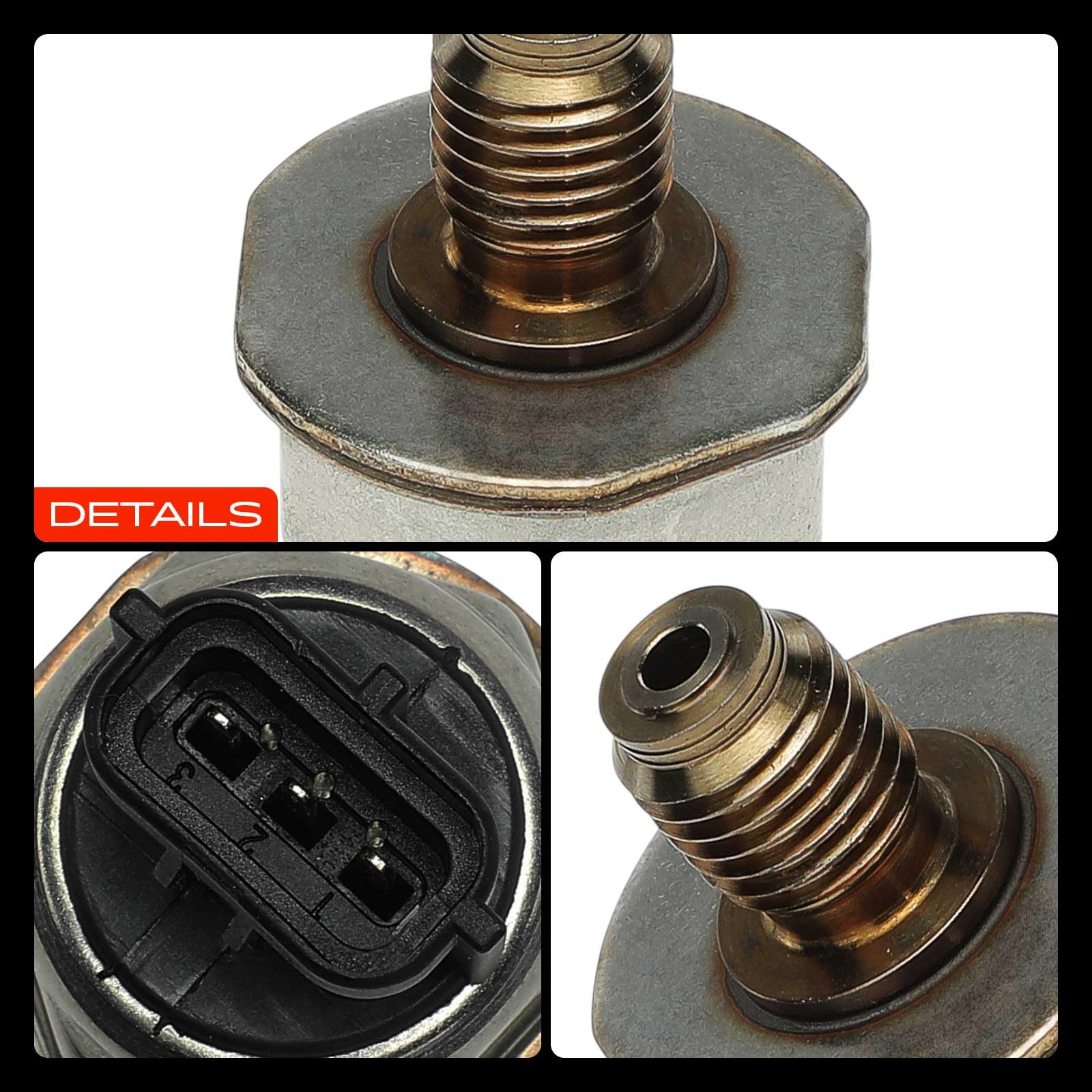 Frankberg Sensor de presión de combustible Sensor de presión 3-Polos Compatible con D-Max II TFR TFS 2.5 CRDi 4x4 2.5 CRDi 2012-2018 Replace# 8981787060,98178706