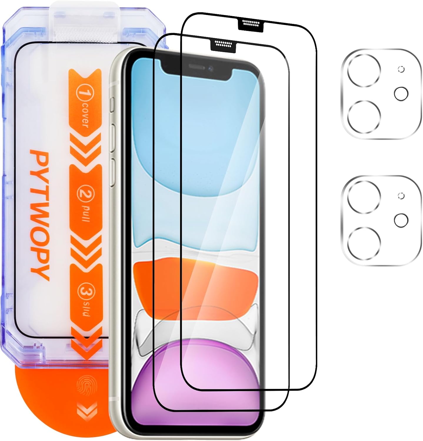 Glass Screen Protector for iPe 11 6.1 inch[][Easy Installat], Cera