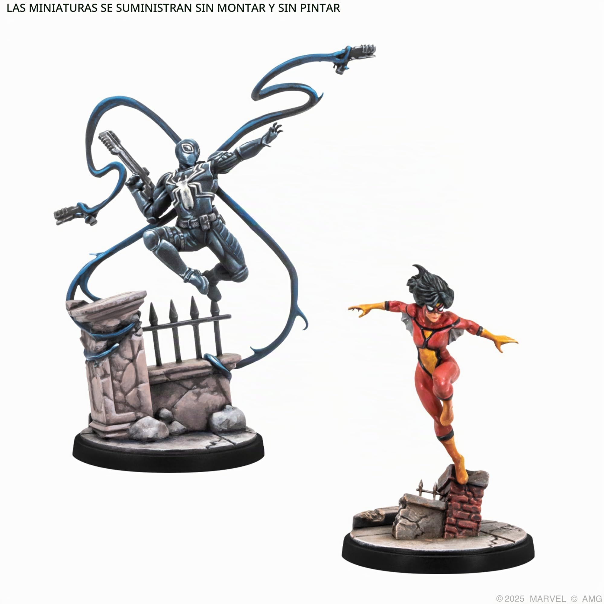 asmodee Marvel Crisis Protocol: Web-Swinging Heroes, Expansión | Juego de Miniaturas, A Partir de 14 Años, para 2 Jugadores, 90 Minutos por Partida, Español/Inglés/Francés