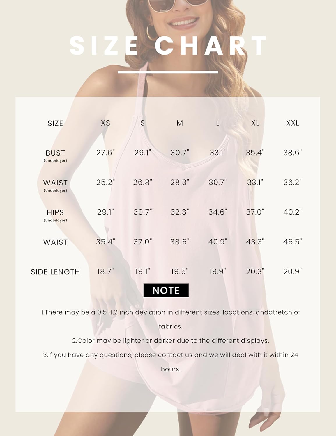 LTSCNRM Women's Tennis Dress Workout Mini Dress Built-in Shorts Sleeveless Spaghetti Straps Golf Athletic Dresses - Image 5