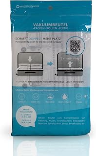 3er-Set Vakuumbeutel Aufbewahrungsbeutel – Packhilfe für die Reise, Transport, Umzug, Aufbewahrung