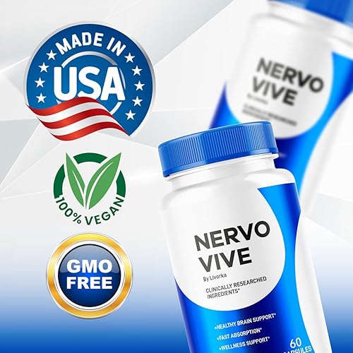 Miniatura 4 de Nervo Vive Cápsulas Píldoras oficiales de suplemento de fórmula premium NervoVive Premium, fórmula de apoyo avanzada para la salud y el bienestar