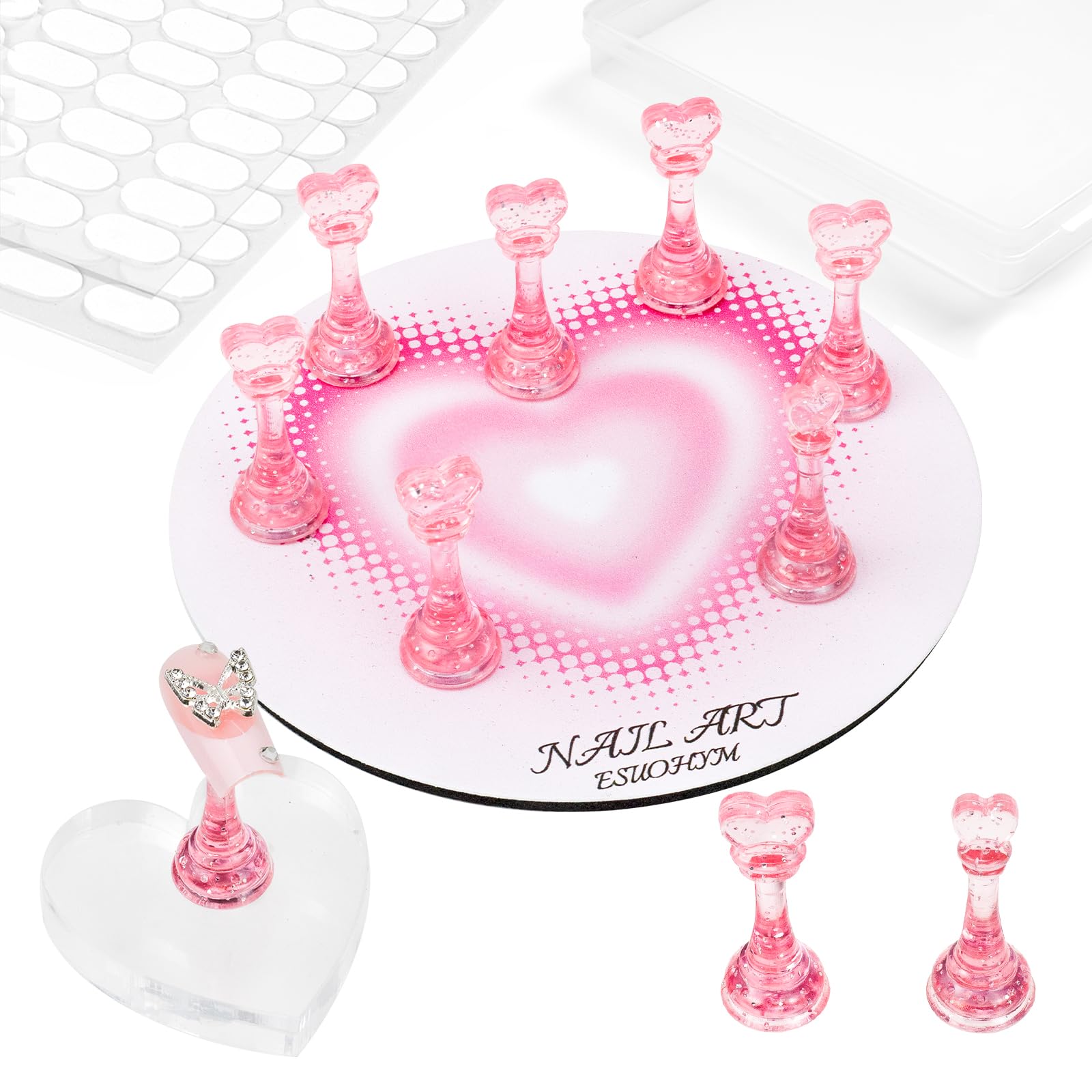 Press On Nail Stand - Display & Practice Your Art -17 Press On Nail Stand - Display & Practice Your Art -17