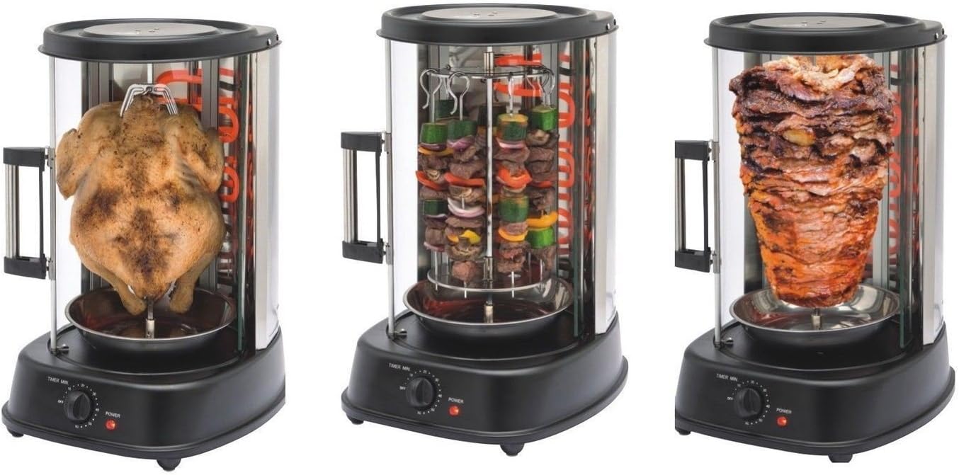 NIGMA New Doner Kebab Machine Chicken Meat Vertical Grill Burner BBQ GYRO ROTISSERIE