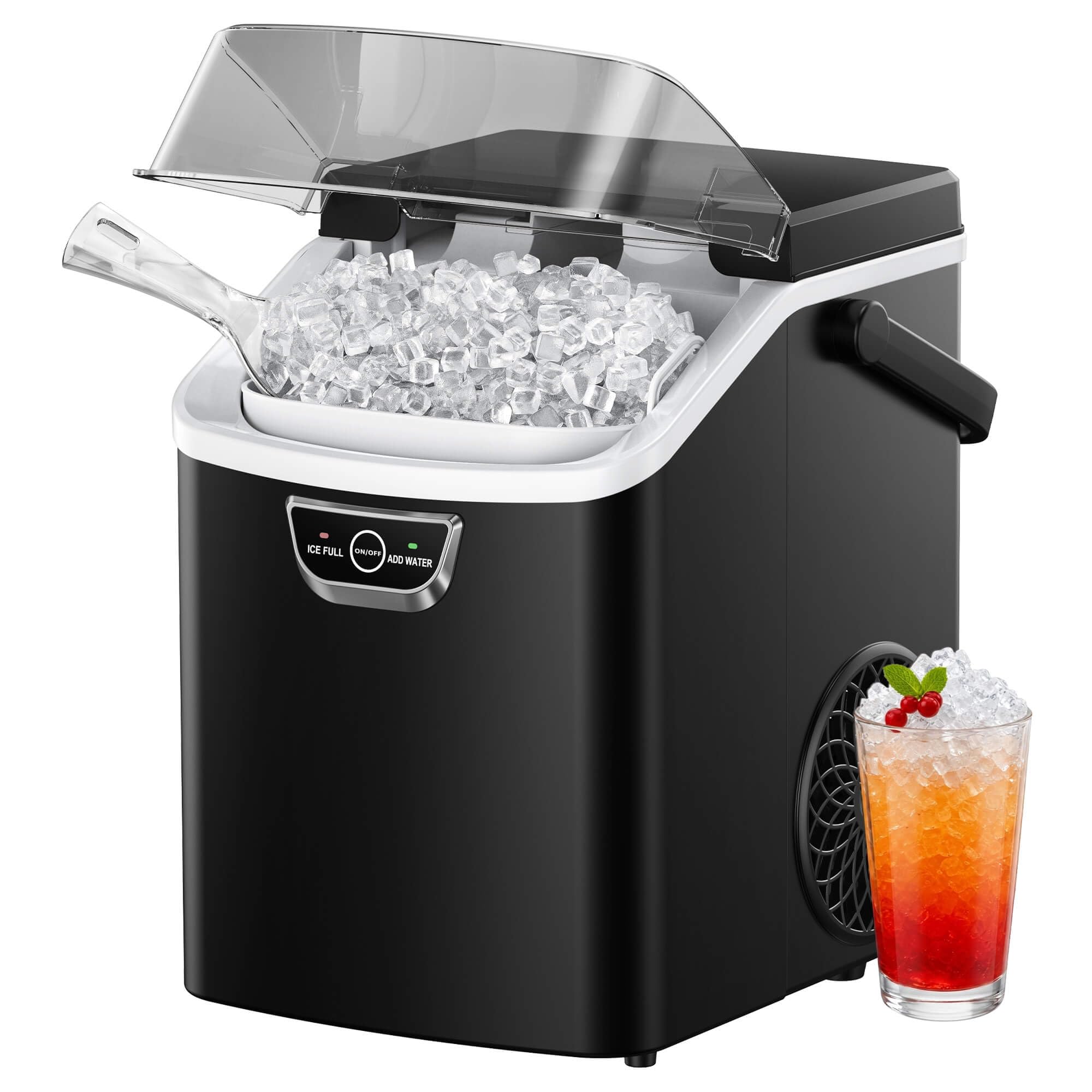 EUHOMY Nugget Ice Maker Countertop 40 lbs