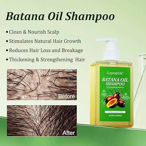 Miniatura 3 de Champú de aceite Batana para el crecimiento del cabello, champú de romero, nutritivo y rejuvenecedor para suavidad y volumen, adecuado para hombres