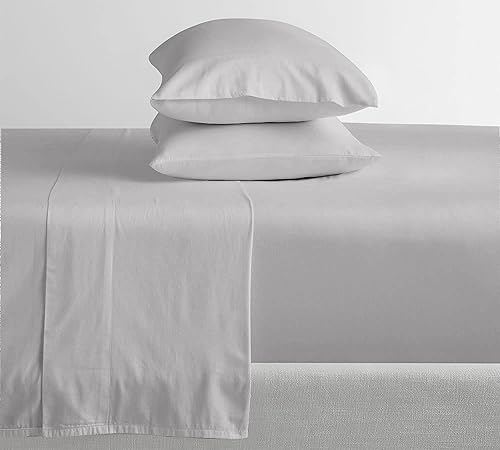 Miniatura 8 de Feather & Stitch - Juego de sábanas 100% algodón más suaves, juego de sábanas tamaño King, juego de 4 piezas, ropa de cama de tejido de percal de