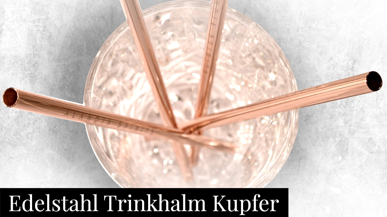 Premium Trinkhalm / Strohhalm aus Metall von ALANDIA | Ideal für Moscow Mule & Gin & Tonic | Edelstahl mit Kupfer… – Bild 6