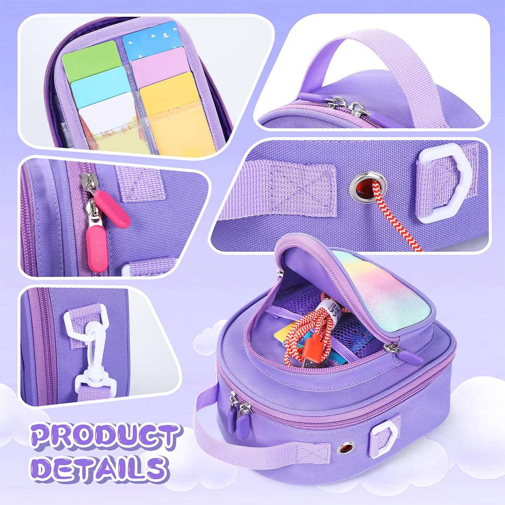 Étui de Transport pour Yto Mini (Édition 2024) Sac de Rangement pour Cartes Porte-Cartes Capacité jusqu'à 30 Sacs de Voyage avec Bandoulière Porte-Sac pour Lecteur Audio Accessoires