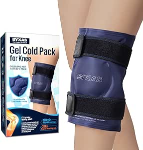 Reusable Gel Ice Pack Wrap for Knee Pain Relief, Knee Surgery Recovery, Arthritis, Swelling, Bruises and Injuries，Cold Therapy Compression Wrap for Back, Shoulder, Elbow, Ankle, and Leg Pain