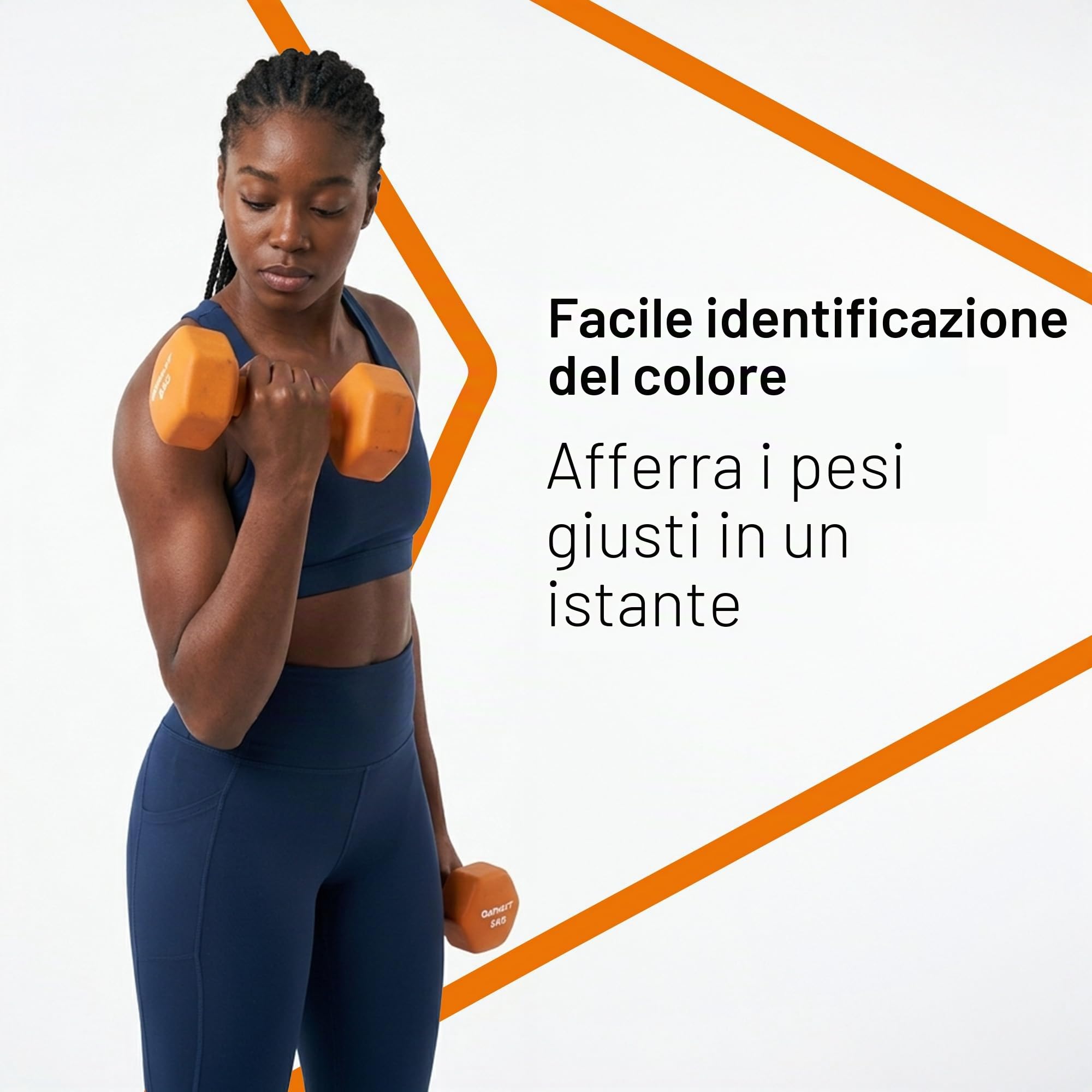 Set di manubri Athlyt in neoprene
