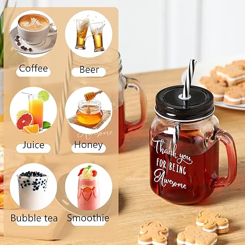 Miniatura 4 de Juego de 12 regalos de agradecimiento para empleados, regalos de agradecimiento para estudiantes, profesores, enfermeras, tarros de vidrio de 16