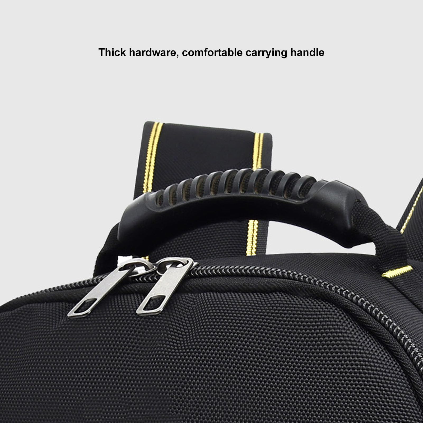 Hyuduo Sac à Dos à Outils Sac à Outils en Tissu Oxford à Dos d'électricien Multifonction pour les Techniciens de Maintenance avec Rangement du Matériel et Conception de Transport Portable