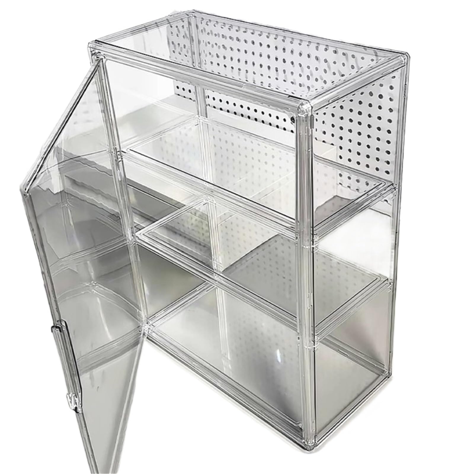 Organizer Trucchi Scatola Espositiva In Acrilico Trasparente Organizzatore Multistrato Design Impilabile Di Grande Capacità(2 Grids)
