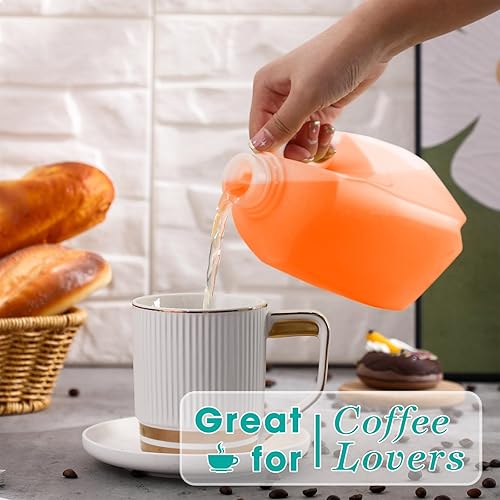 Miniatura 5 de Skylety Paquete de 24 mini jarras de leche de plástico con tapas, botellas vacías de polietileno de alta densidad para refrescos, líquidos, batidos