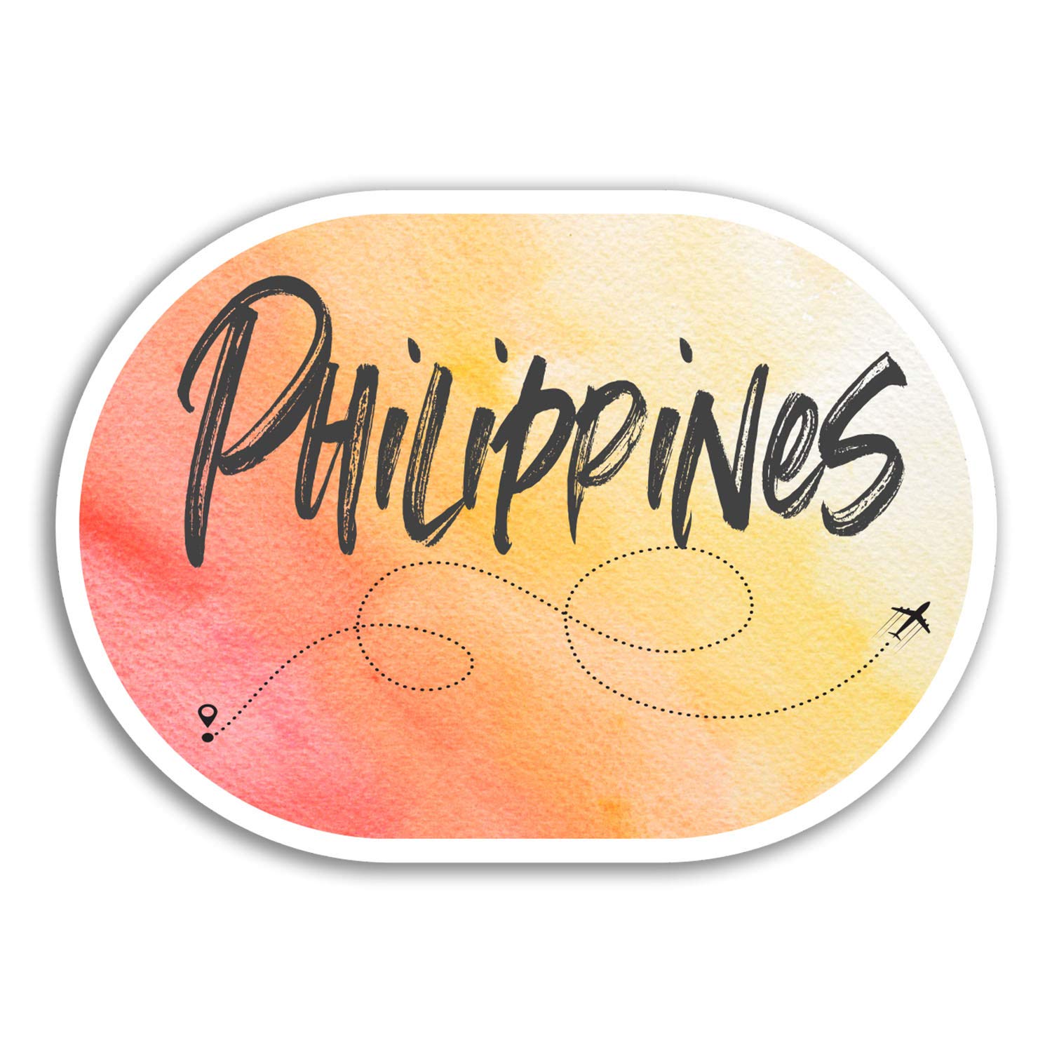 Destinationvinyl Multicolor 2 X 10Cm Philippines Vinyl Stickers - Travel Fun Sticker Luggage Laptop #17935 (10Cm Wide)