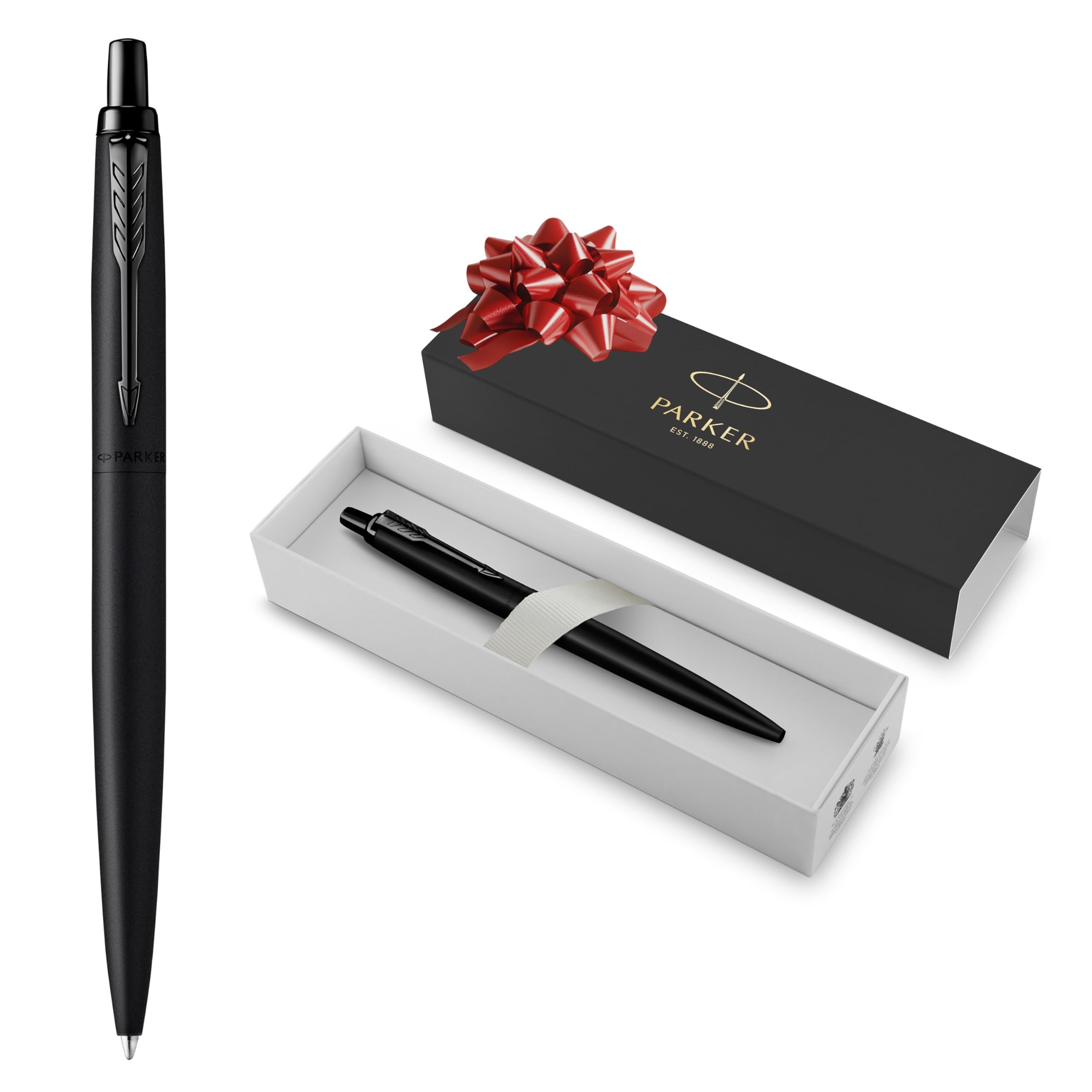 Parker Jotter XL Ballpoint Pen | Monochrome Matte Black | Medium Point | Blue Ink | Gift Box
