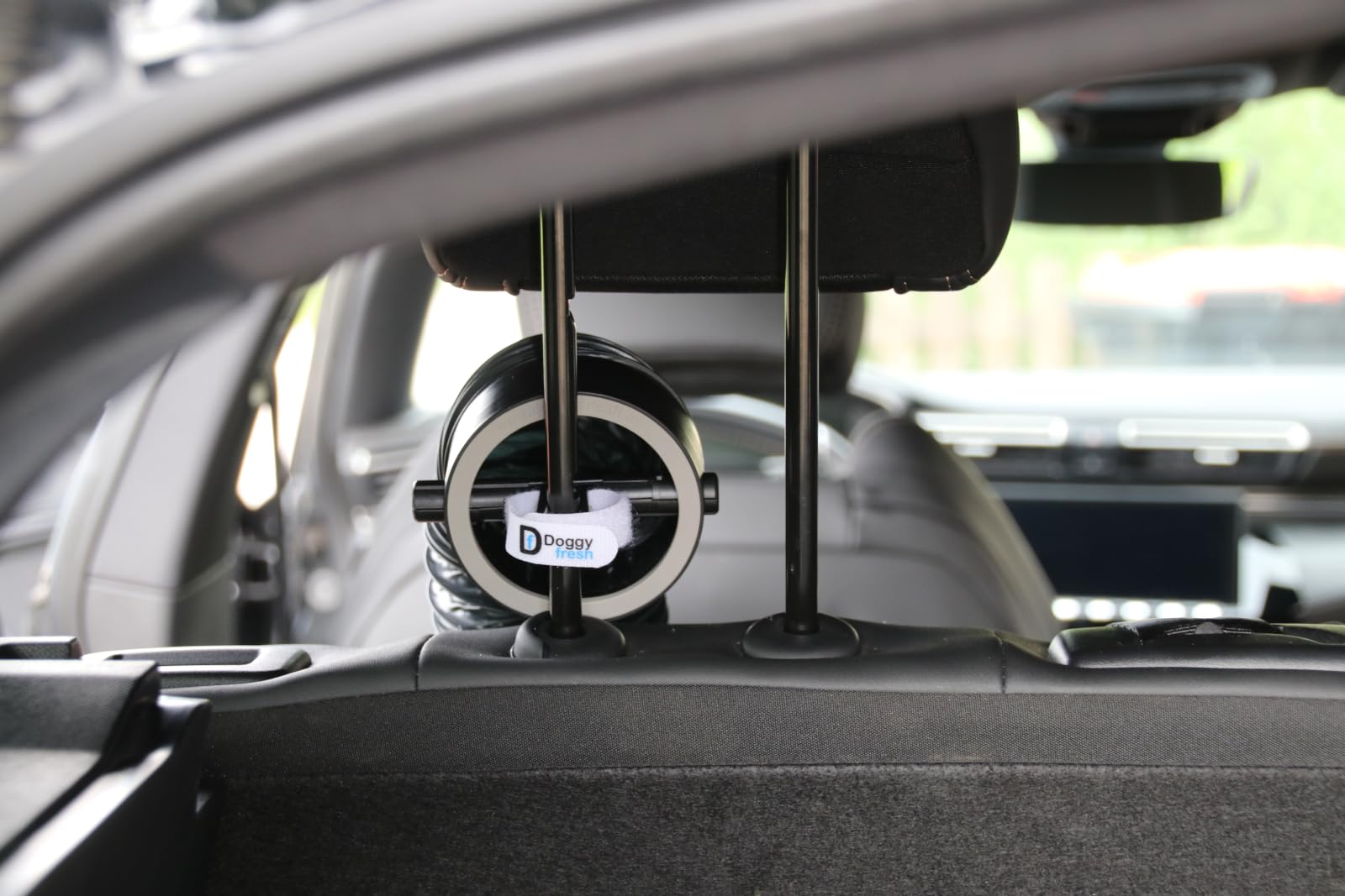 Doggyfresh - Sistema di ventilazione per cani per l’auto (grigio)
