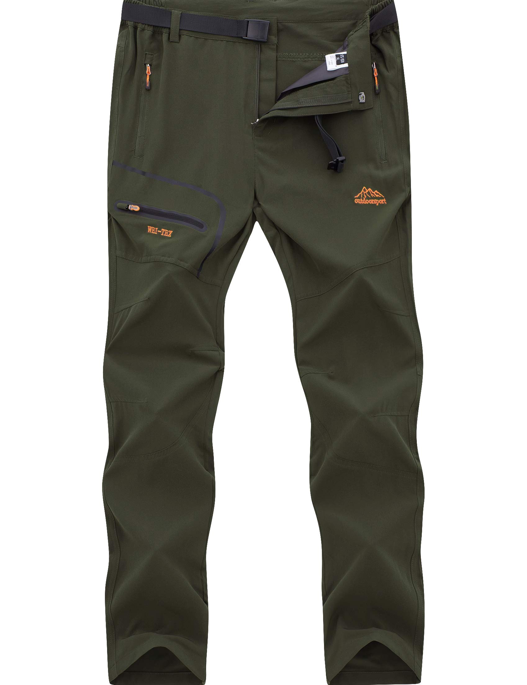 Pantalones Trekking Hombre Impermeable Pantalones de Trabajo Montaña Senderismo Alpinismo Ligero Secado Rápido Transpirable Aire Libre
