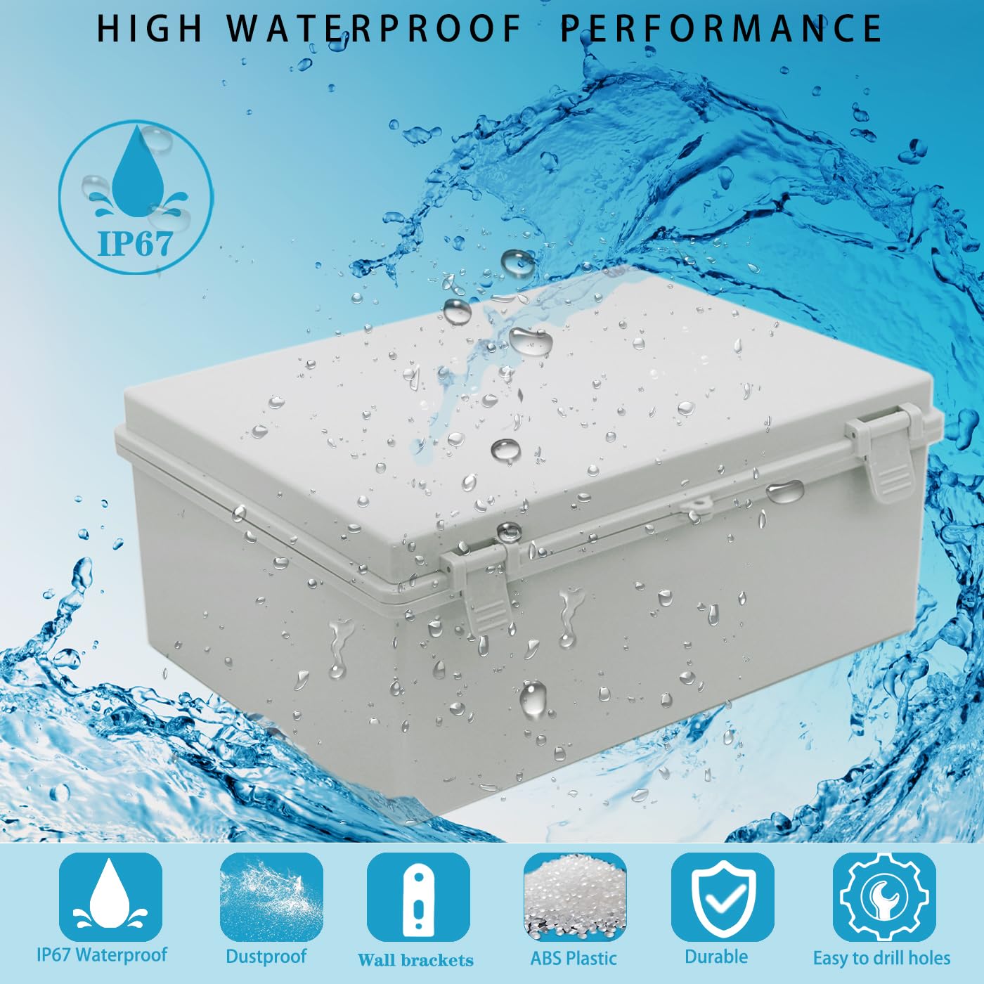 Weatherproof Project Box Snapklik.com : Waterproof Outdoor Electrical Box Junction Box ...