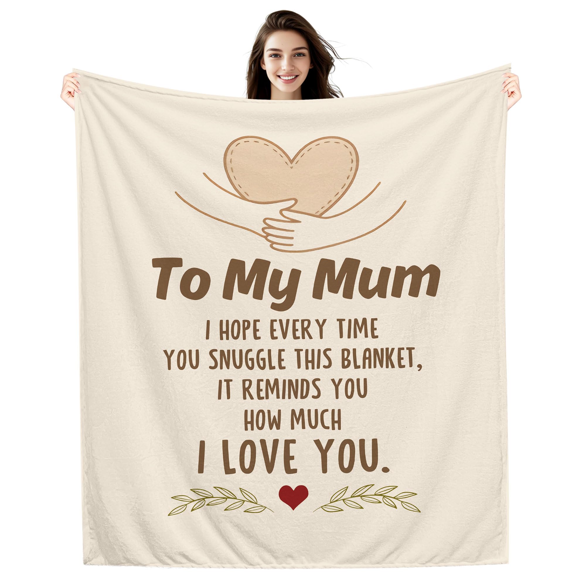 Amorea To My Mum I hope every time you snuggle this blanket it reminds you how much I love you Blanket for Mum Mother Birthday Mother's Day