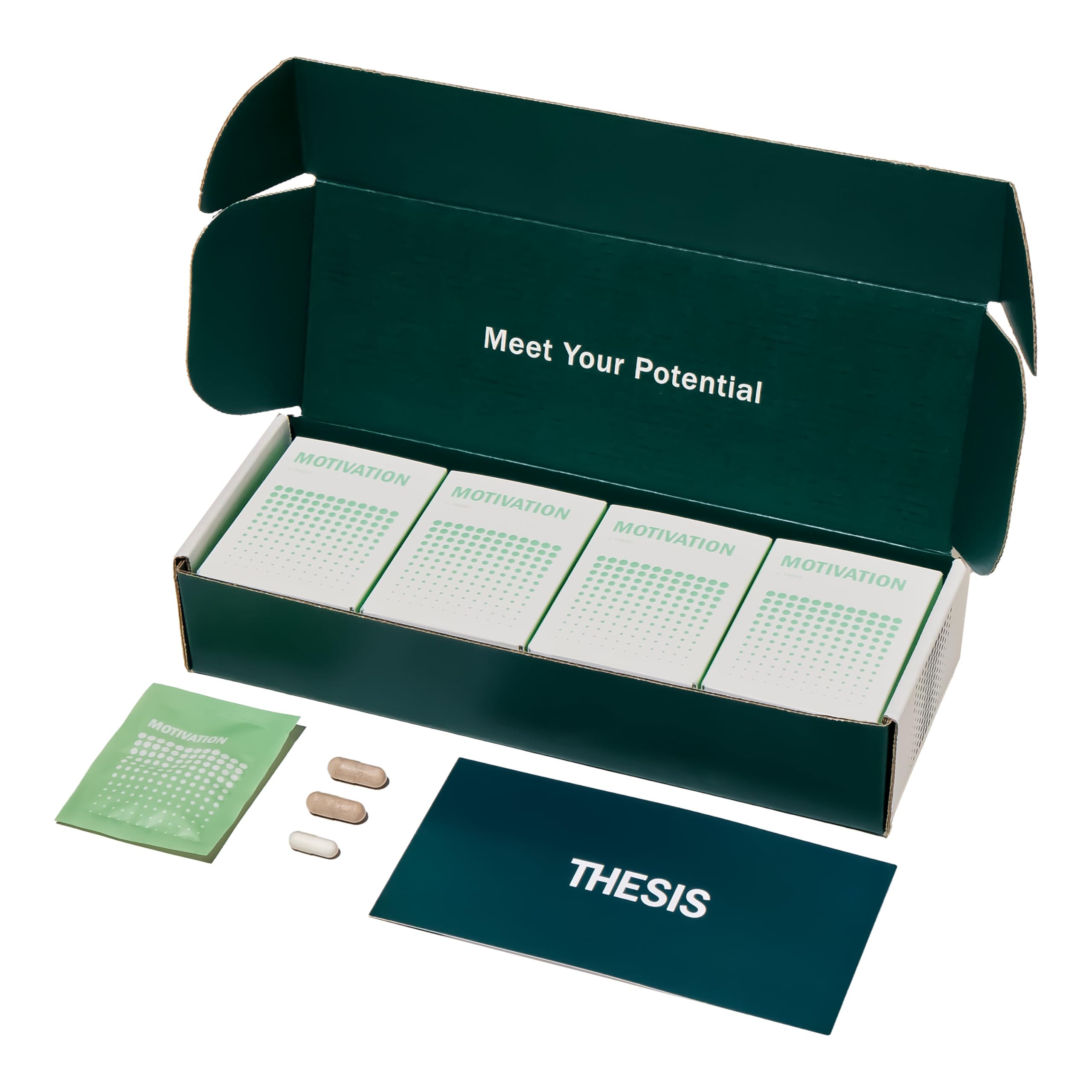 Motivation - Nootropic Brain Support Supplement - Promotes Healthy Brain Energy, Focus & Beat Procrastination - Artichoke Extract, Dynamine, L-Phenylalanine & L-Theanine - 24 Servings