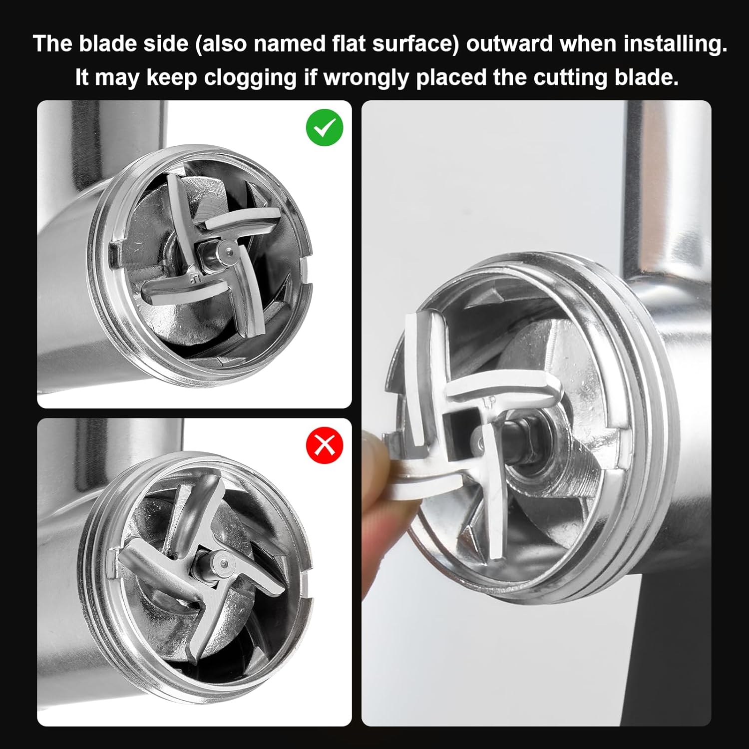 VEVOR Meat Grinder, 3 Lbs/Min Capacity Electric Meat Grinders with Blade, Grinding Plate, Sausage Maker, Kubbe Kit, Burger Press, Chopper Attachment, Stainless Steel Meat Mincer for Home Kitchen