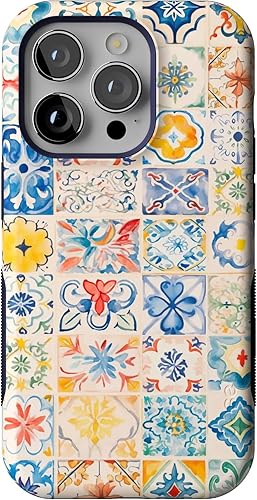 Miniatura 45 de Casely Funda para iPhone 14 Pro | Campo de flores | Floral pastel | Compatible con MagSafe | Diseño protector audaz