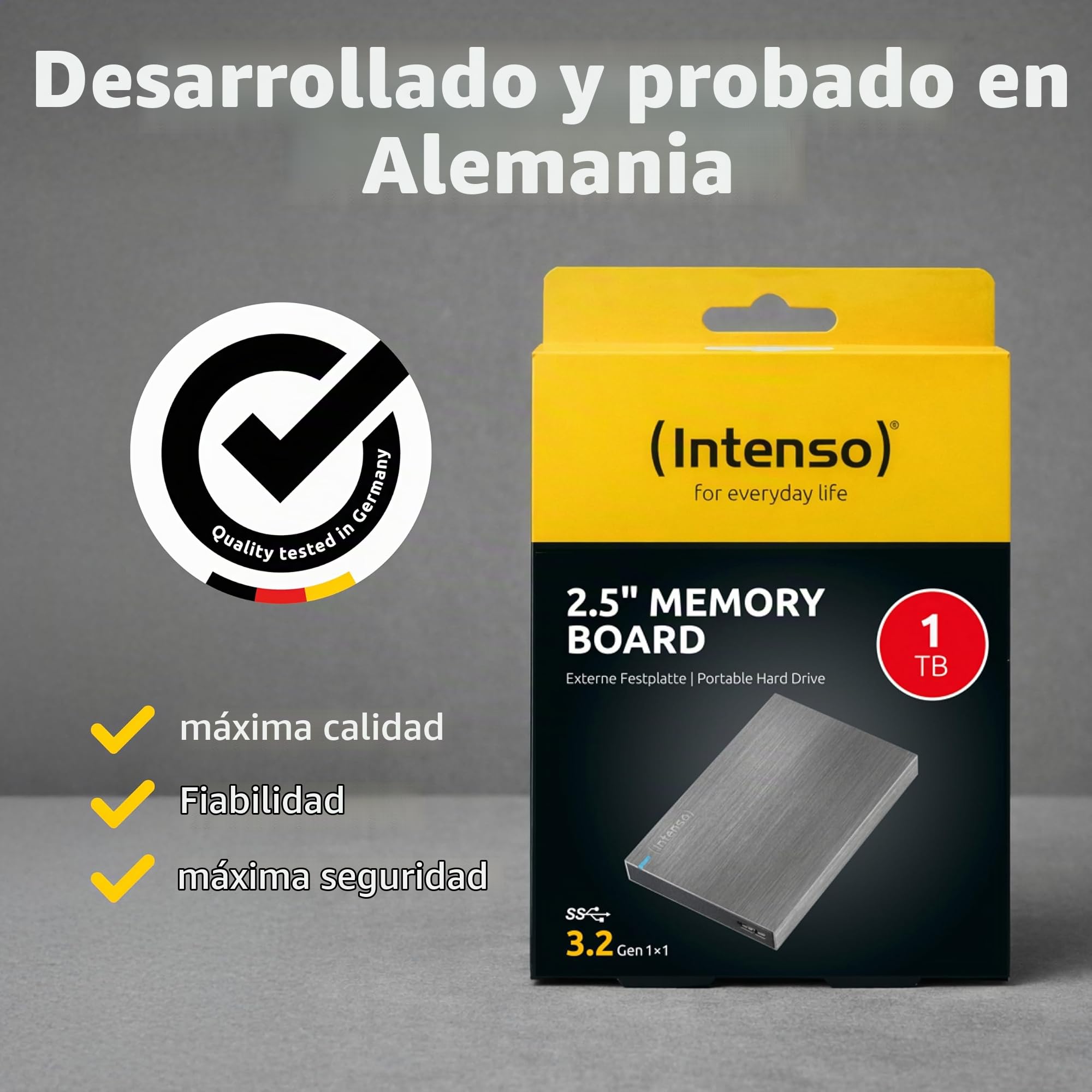 Intenso HDD Externo 6028660 1TB 2.5" USB 3.0 ALUMI