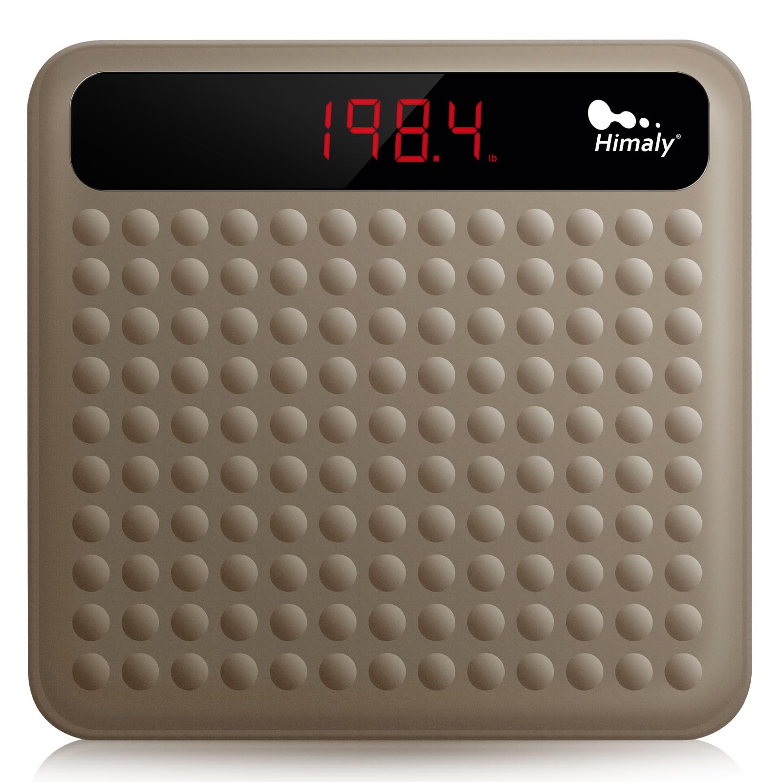 himaly Digital Body Weight Scale Bathroom Scale, Step-On Technology High Precision Measurements Scales with Large Non Slip Silicone Platform and LCD Digital Display, 400lbs/180kg Capacity, Brown-image-18