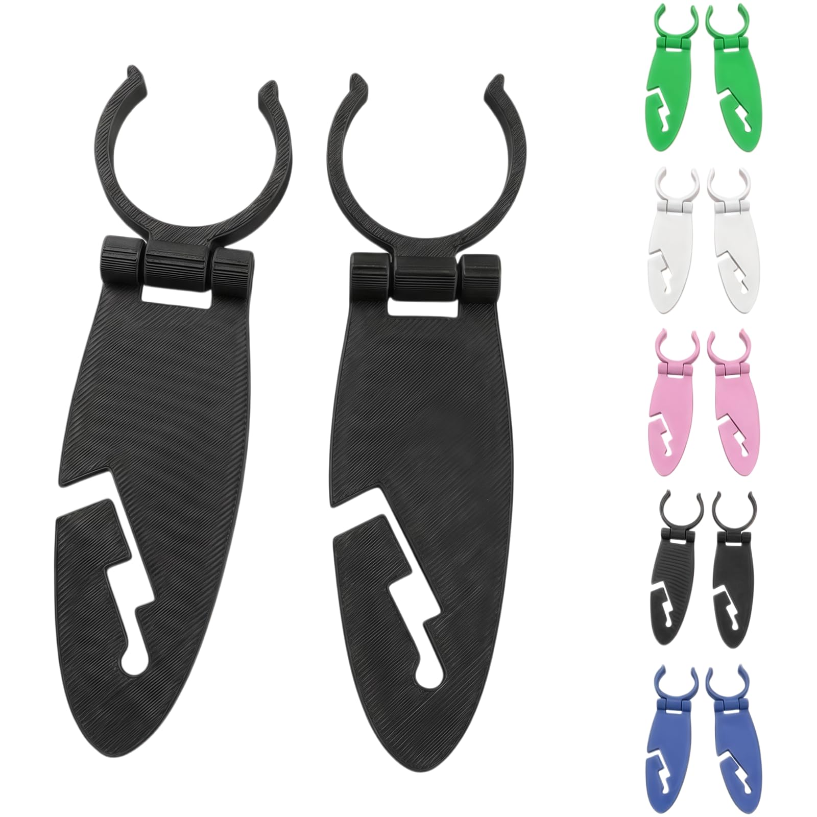 zoocco Paddle Board Holder Clips, Quick Release SUP Mount for Oars and Boat Gear, Secure Accessory Attachment for Kayaking and Water Sports (Black - 2pcs)