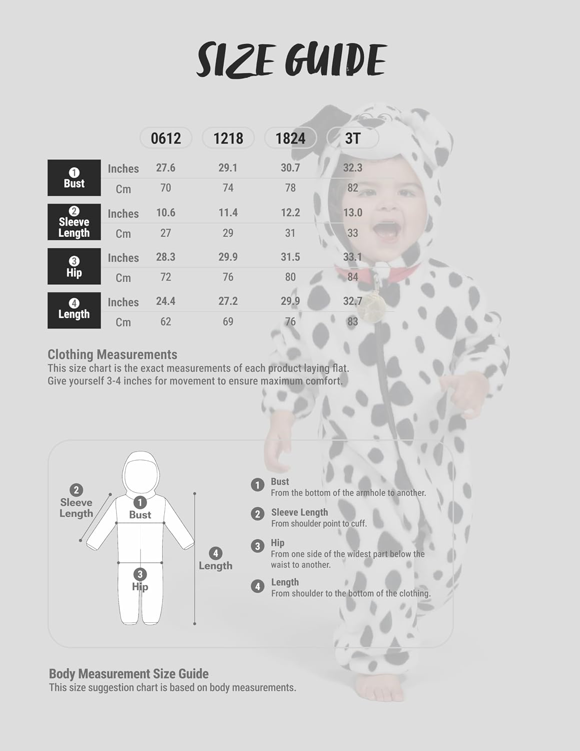 Spooktacular Creations Halloween Baby Animal Costume, Toddler Hooded Jumpsuit for Baby Halloween Dress Up Costume Party