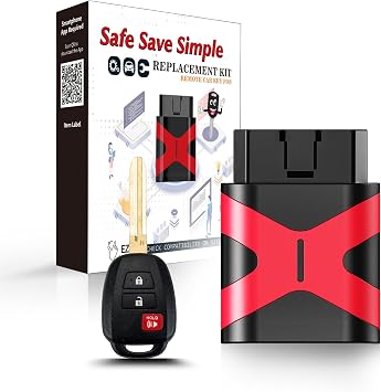 Simple Key Remote Pairing Kit , Replacement for Toyota Tacoma Tundra Key fob Programmer 2004 - 2021 Pickup Truck Remote ,Fit Head Key and Keyless Entry Smart Key 2016-2019 HYQ12BEL H Chip