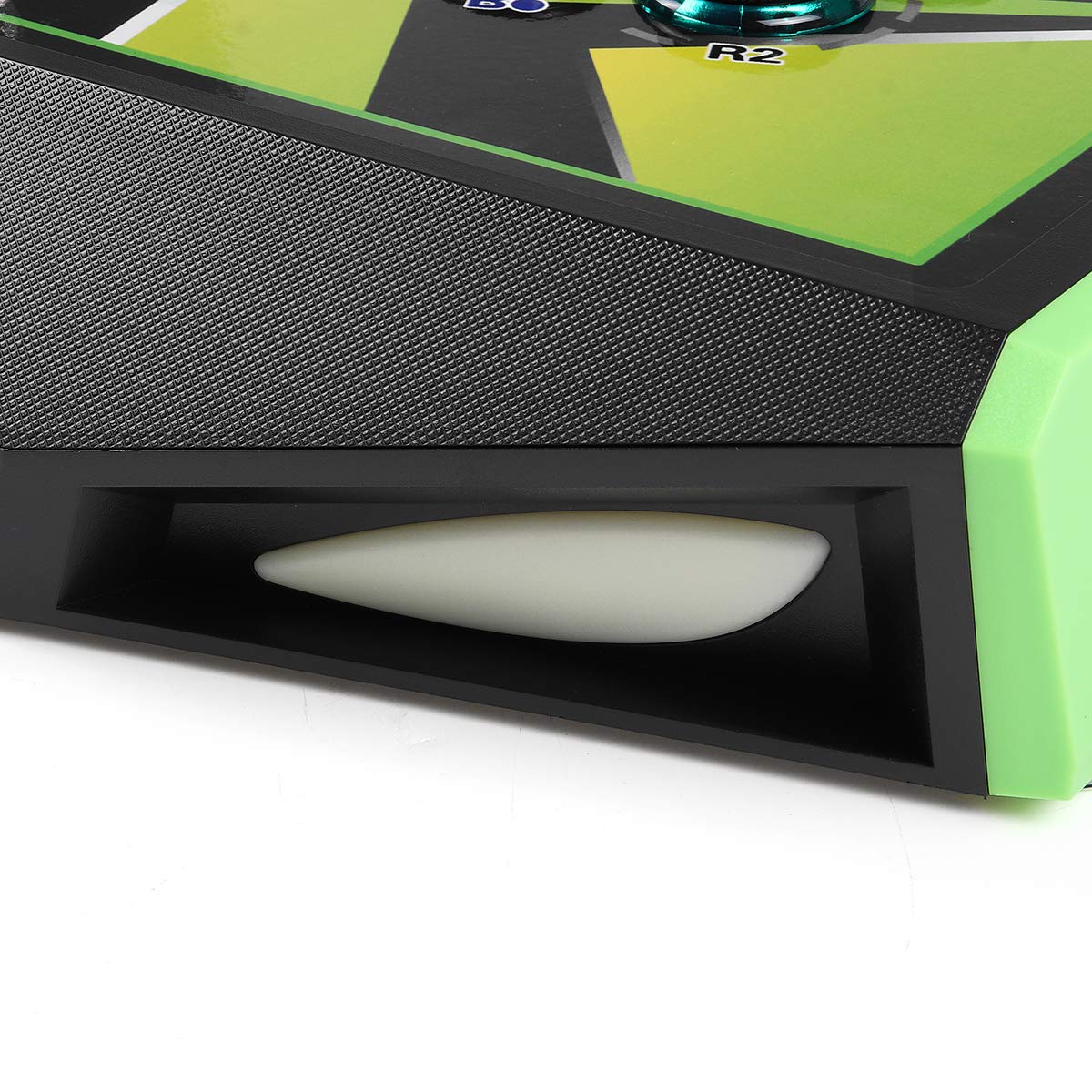 RS USB Led Juego De Cable Arcade Joystick Fighting Stick Inget Fördröjning Gamepad Controlador De Arcade För Pc Videojuego - Black & Green