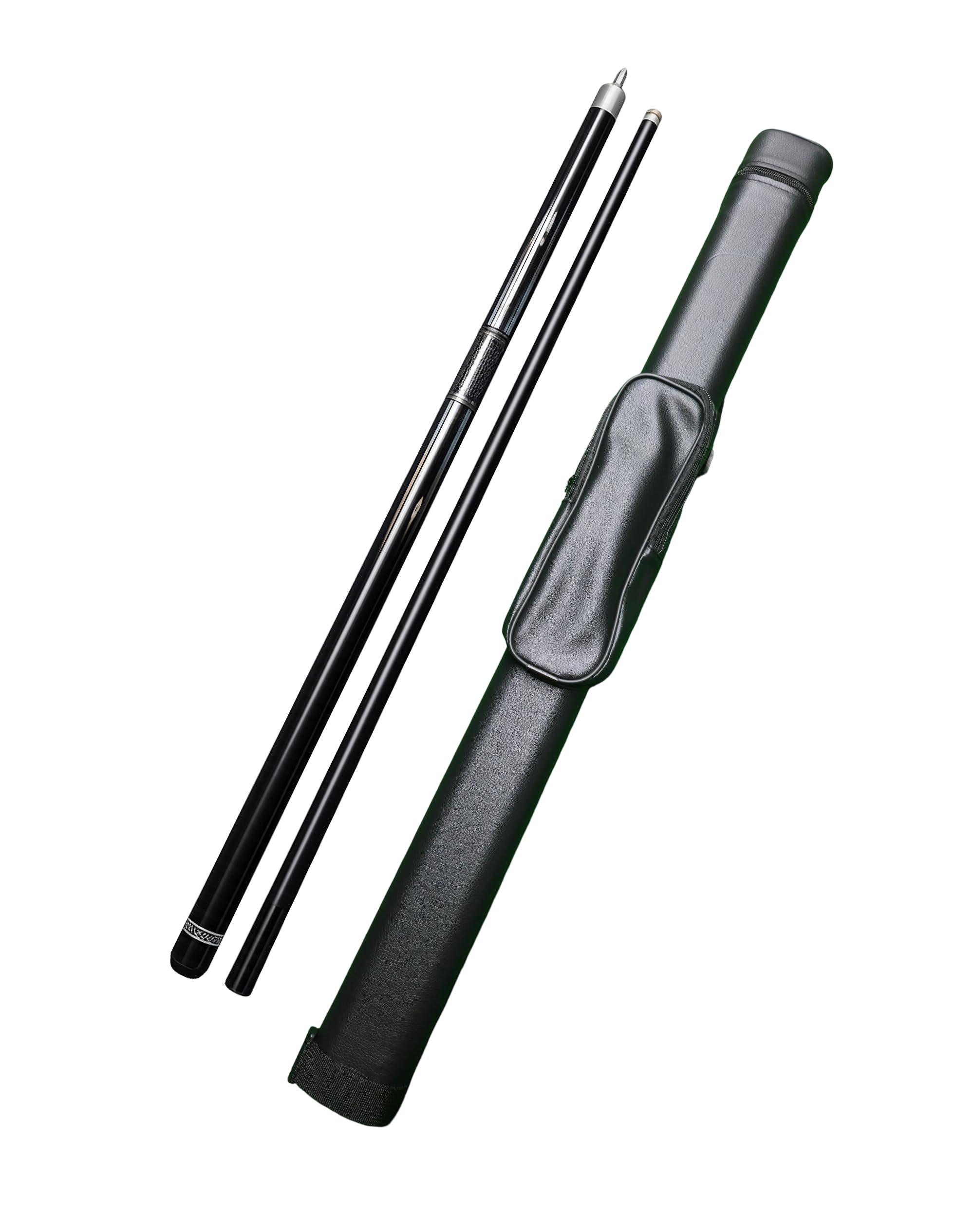 JBB Carbon Fiber Pool Cue Stick with Case, 2-Piece Half Joint Design, 12 mm Tip, Lightweight Billiards & Pool Cue for Professional and Practice Play (Tribal)-picture-18