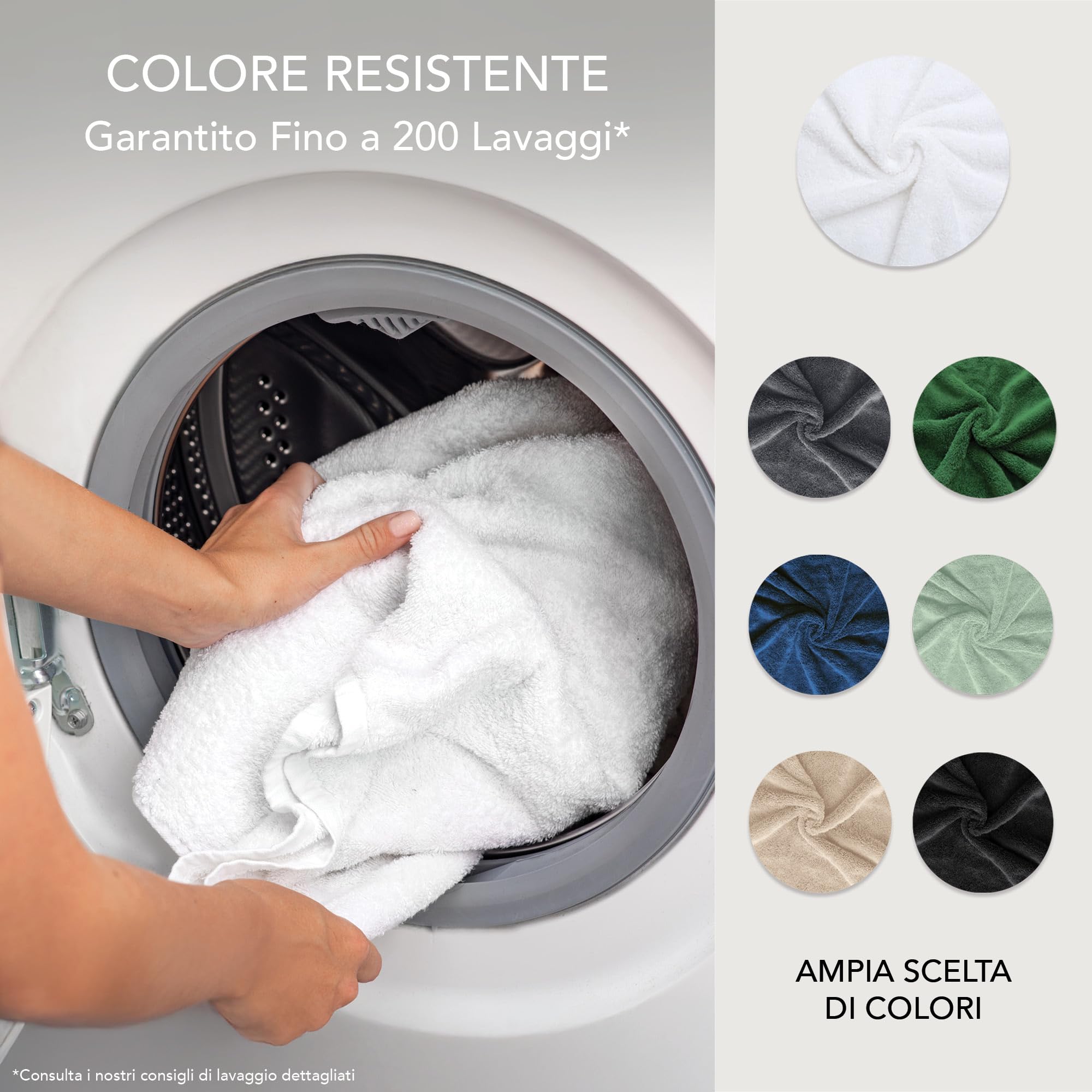 Asciugamani Bagno Grande 90x180 cm | Telo da Bagno e Doccia XXL | 100% Cotone | Spugna Morbido e Assorbente | 500g/m2 | Hotel Spa B&B Sauna | Oeko-TEX | Ôhm | Bianco