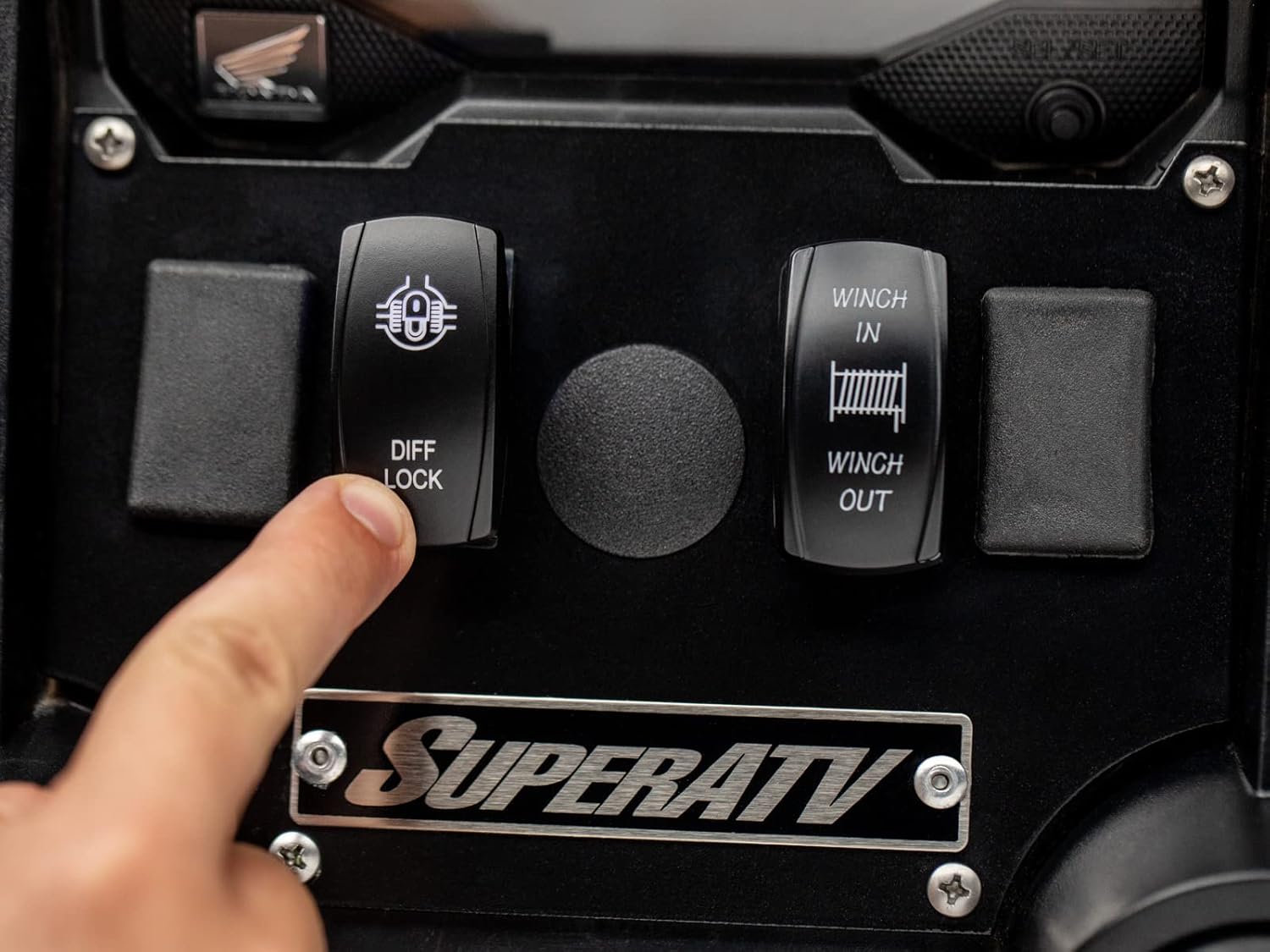SuperATV Differential Override Switch Compatible with 2019+ Honda Talon 1000X, 2019+ Honda Talon 1000R, 2020+ Honda Talon 1000X-4, See Fitment, Installs Easy with OEM Connectors, Doesn't Cut Out