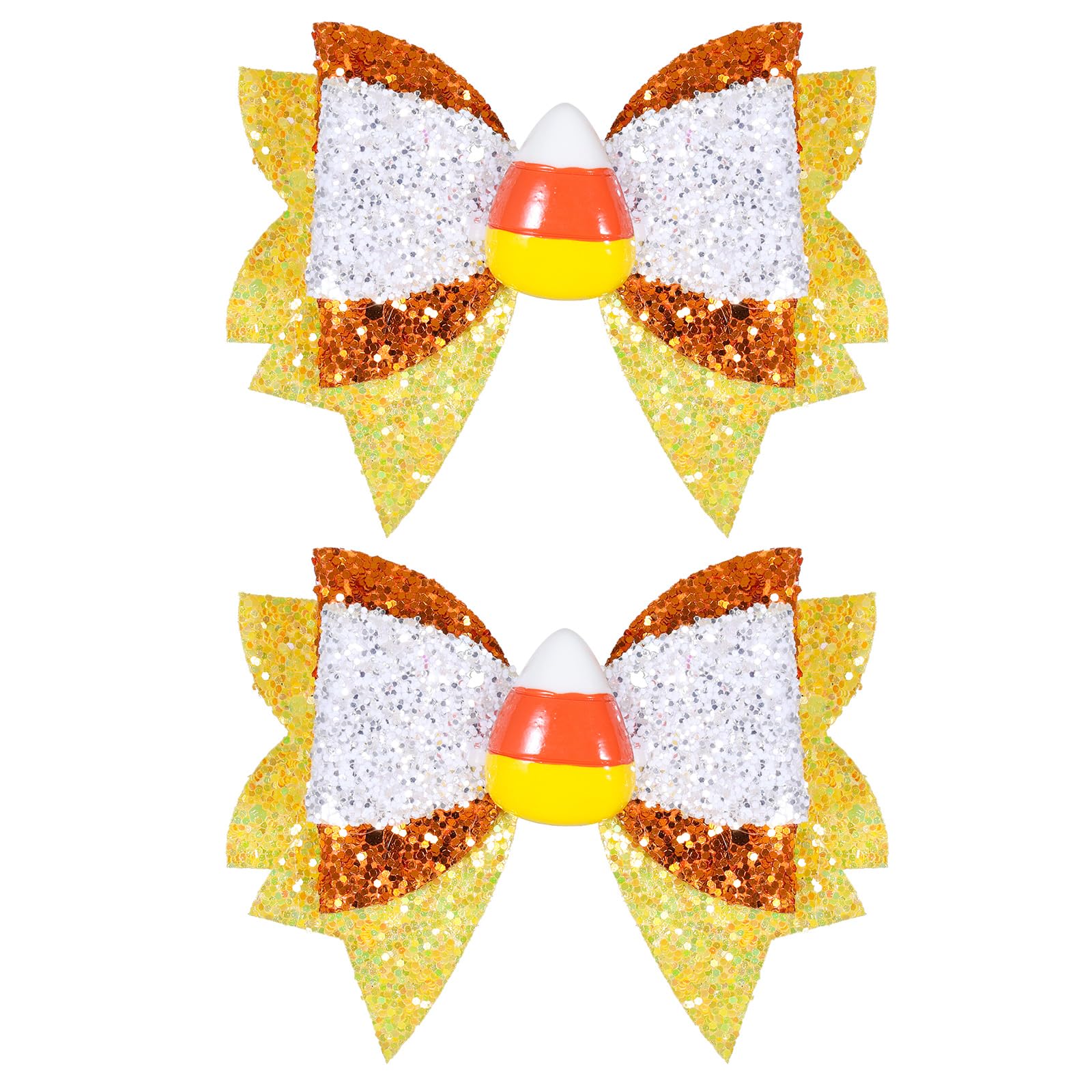 Glitter Halloween Ghost Hair Clips - 2 Pack -8 Glitter Halloween Ghost Hair Clips - 2 Pack -8