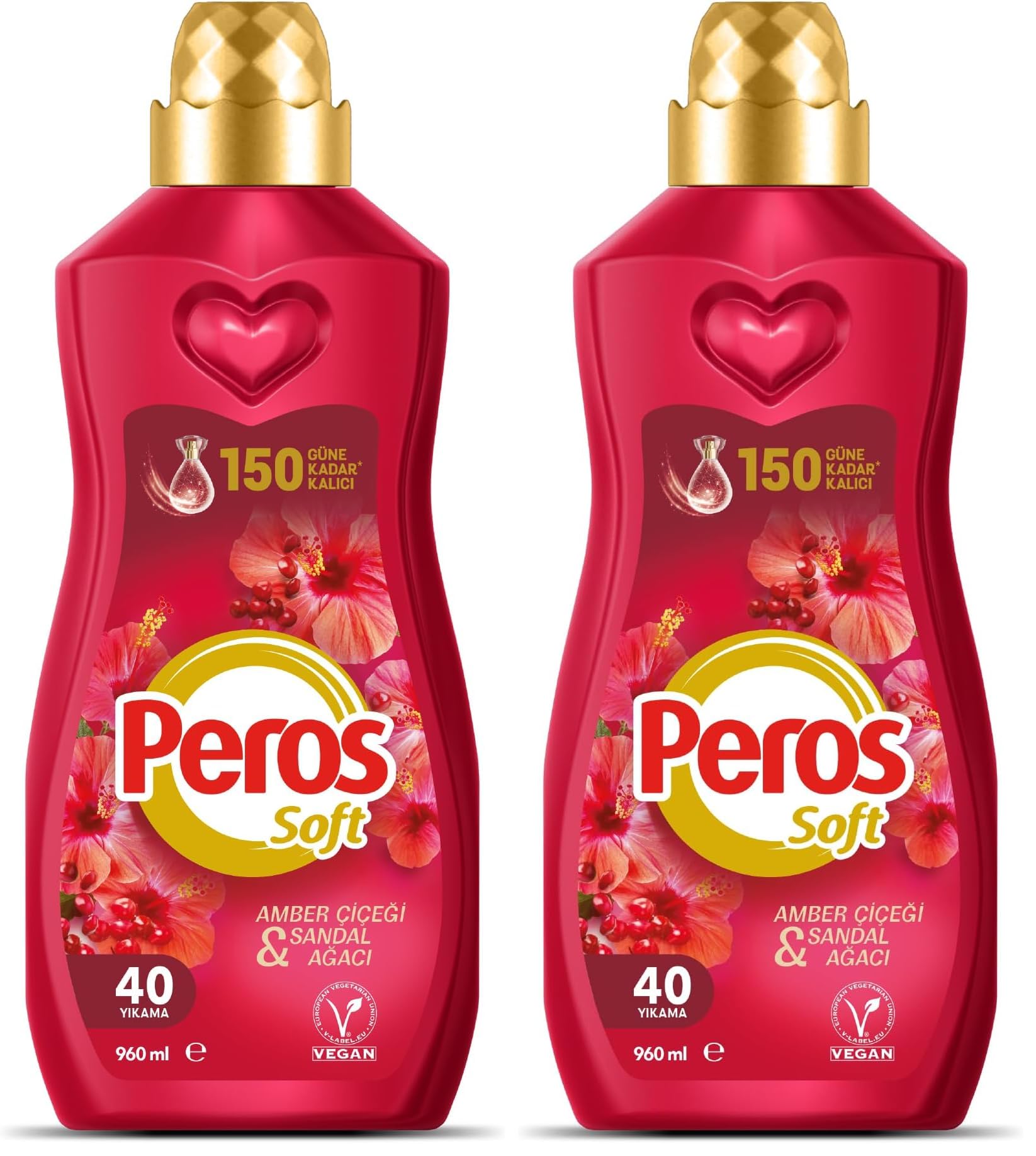 Peros Konsantre Yumuşatıcı Amber Çiçeği & Sandal Ağacı 960 ml (2 paketi)